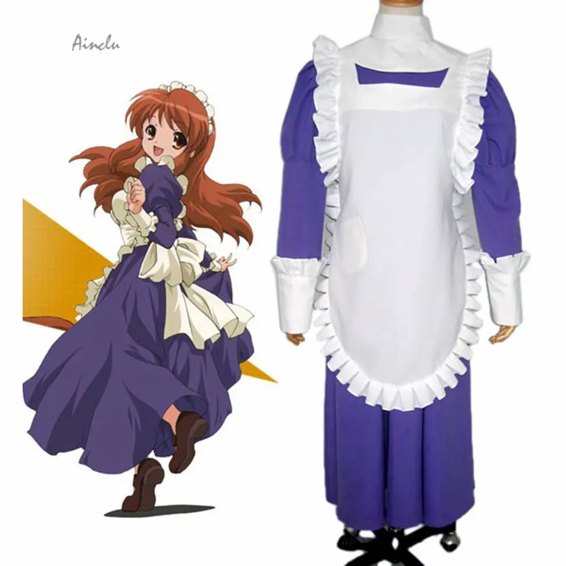 

Ainclu Anime The Melancholy of Haruhi Suzumiya Mikuru Asahina Maid Costume Adult Uniform Cosplay For Halloween