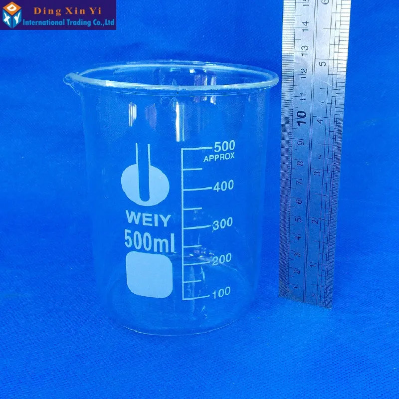 500ml 1PC Glass beaker laboratory glass lab measuring beaker