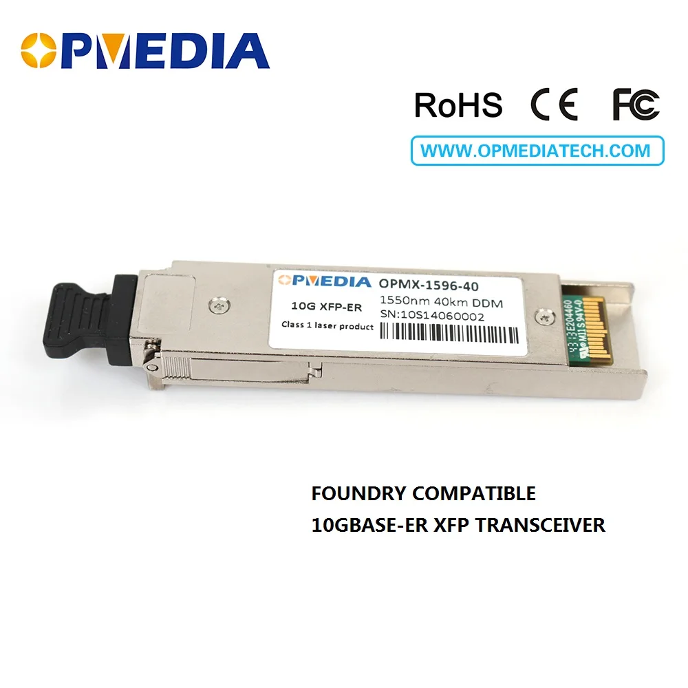 Foundry compatible 10GBASE-ER SFP+ transceiver,10G 1550nm 40km SFP+ optical module with dual LC connector and DDM,Free shipping!