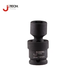 Jetech Cr-Mo 1/2 inch drive 6 point metric standard universal socket impact 10mm 11mm 12mm 13mm 14mm 15mm 16mm 17mm 18mm to 24mm