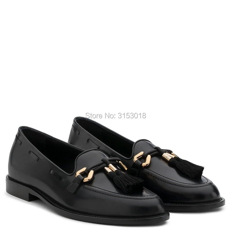 2019 Fashion Patent Leather Casual Men Shoes Slip-On Tassel Decoration Leisure Footwear Male Casual Shoes For Party Fashion Show