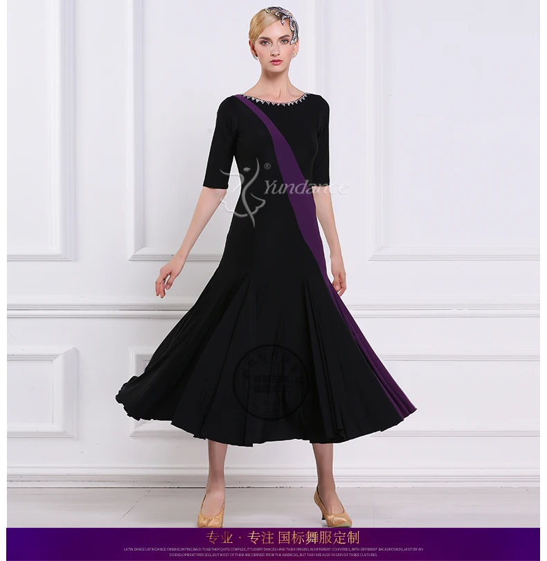 Lady Customized Ballroom Dance Dress Girls Waltz Tango Dancing Dresses Female Standard Flamenco Stage Ballroom Costumes D-0402