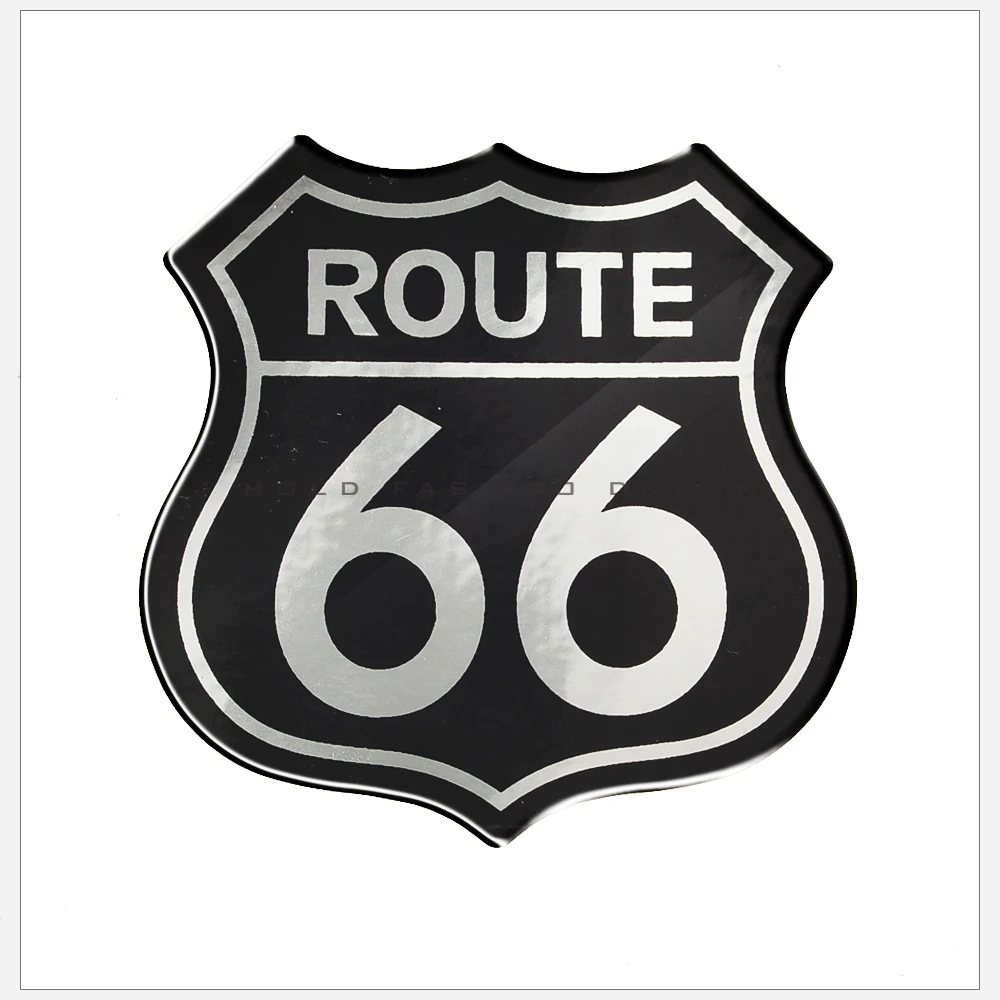 3D Motorcycle Tank Pad Decal Sticker Historic Route 66 Logo case for harley Touring Dyna Fatboy Softail 48 XL883 XL1200