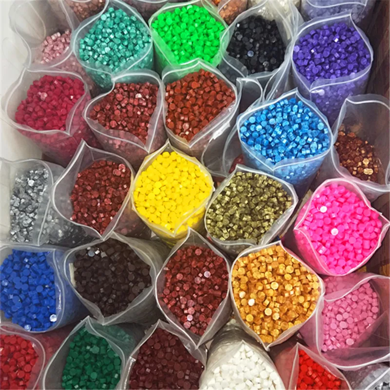 Vintage Sealing Wax Tablet Pill Beads, Granule Grain Melting for Stamp, Envelope, Invitation, DIY Decor, 500Pcs