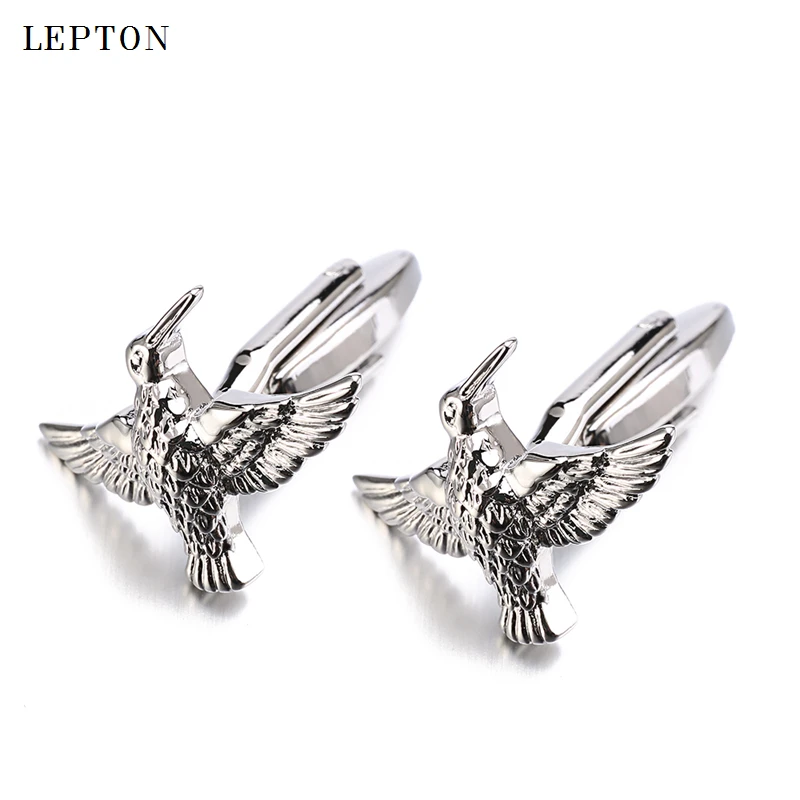 

Lepton Brand High Quality Copper Animal Design Cufflinks 3 pairs of Eagle Style Cufflinks Men's Shirt Cufflinks Gift Cufflinks