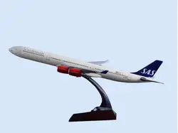 47cm Resin SAS Northern Europe Airlines A340 Plane Model Airbus Scandinavian  India A320 Airways AircraftAviation Model Toy Gift