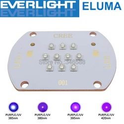 Everlight 30W High Power Purple UV LED Emitter Lamp Light 10-Chip Multi-Chip Intergrated 365nm 380nm 395nm 420nm on Copper PCB