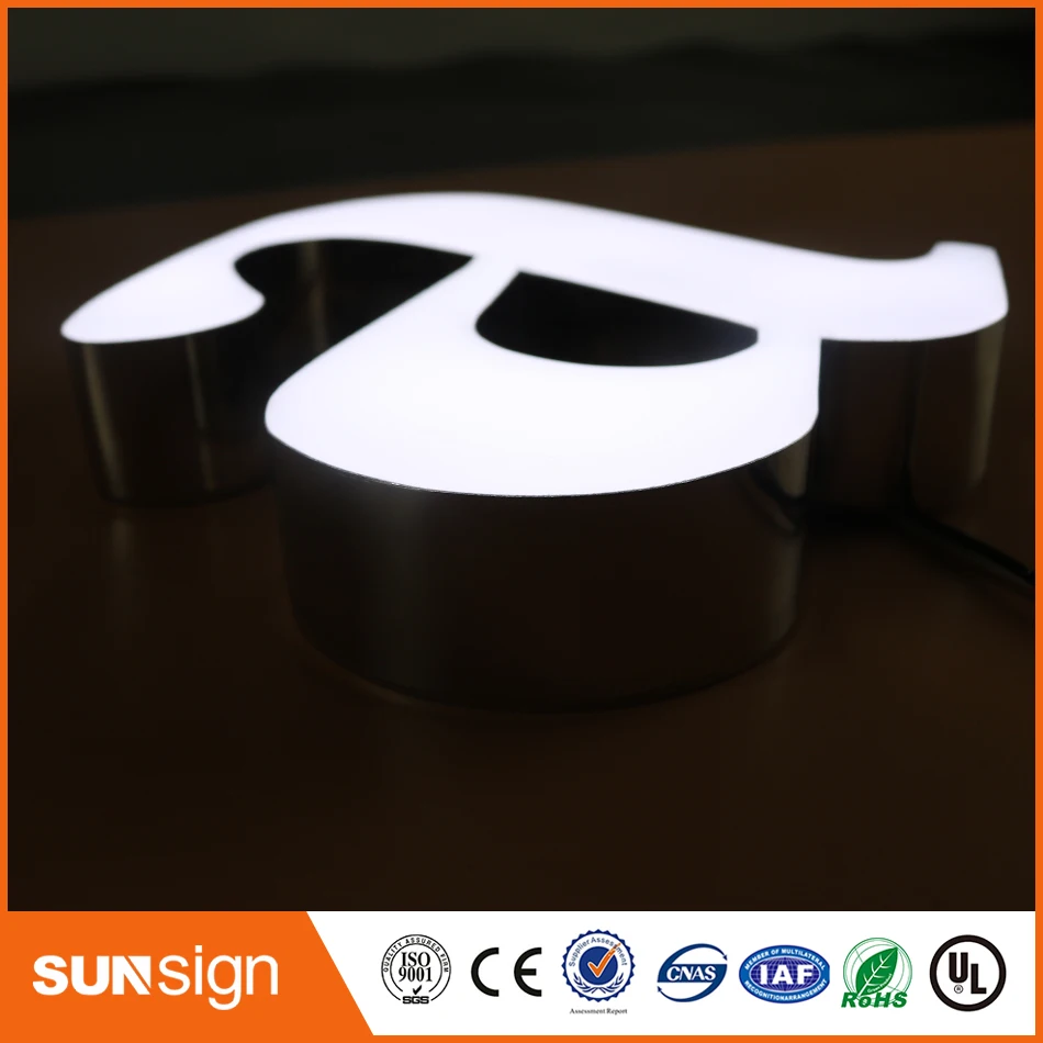 hot sale led frontlit letter sign,led resin letter sign