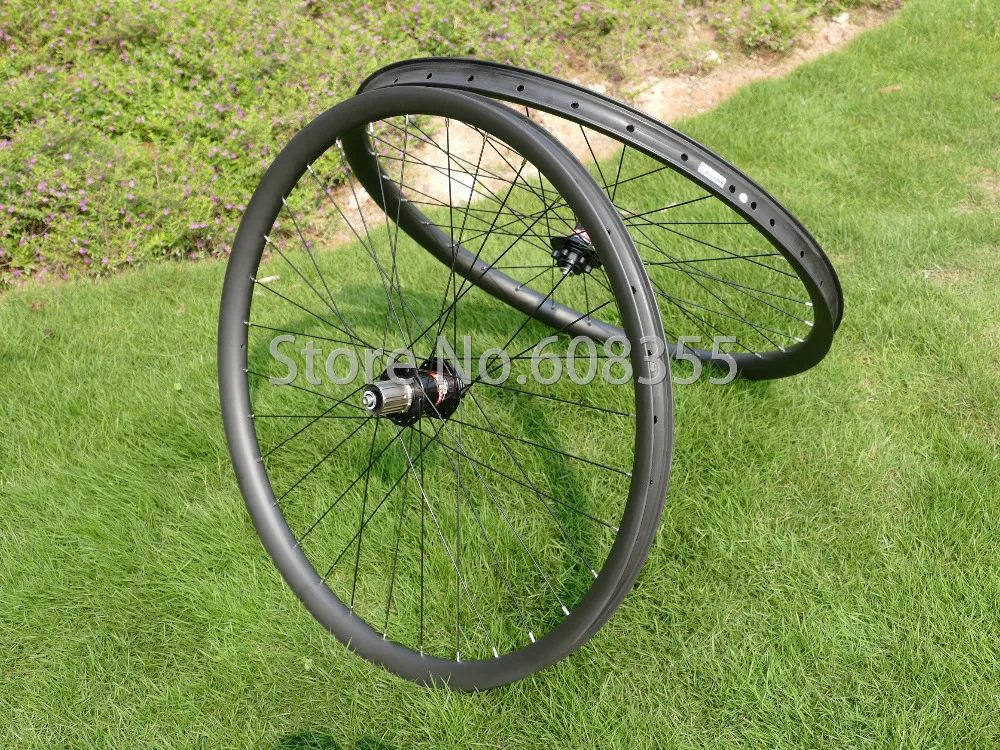 3k UD Carbon Matt Glossy 29er MTB Mountain Bike Clincher Wheelset Rim 29