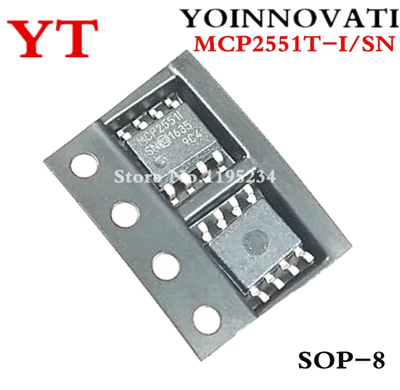 

30pcs/lot MCP2551T-I/SN MCP2551T-I MCP2551T 2551 SOP8 IC Best quality