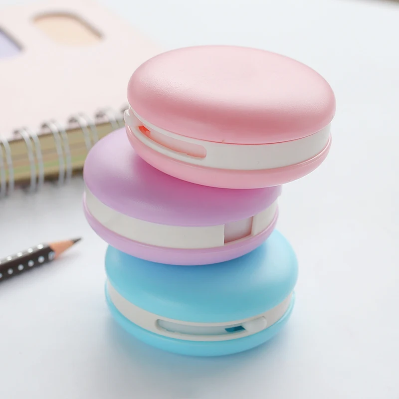 

South Korea creative macarons modelling correction tapes students lovely pure color correction tapes 5mm*8M School Office Supply