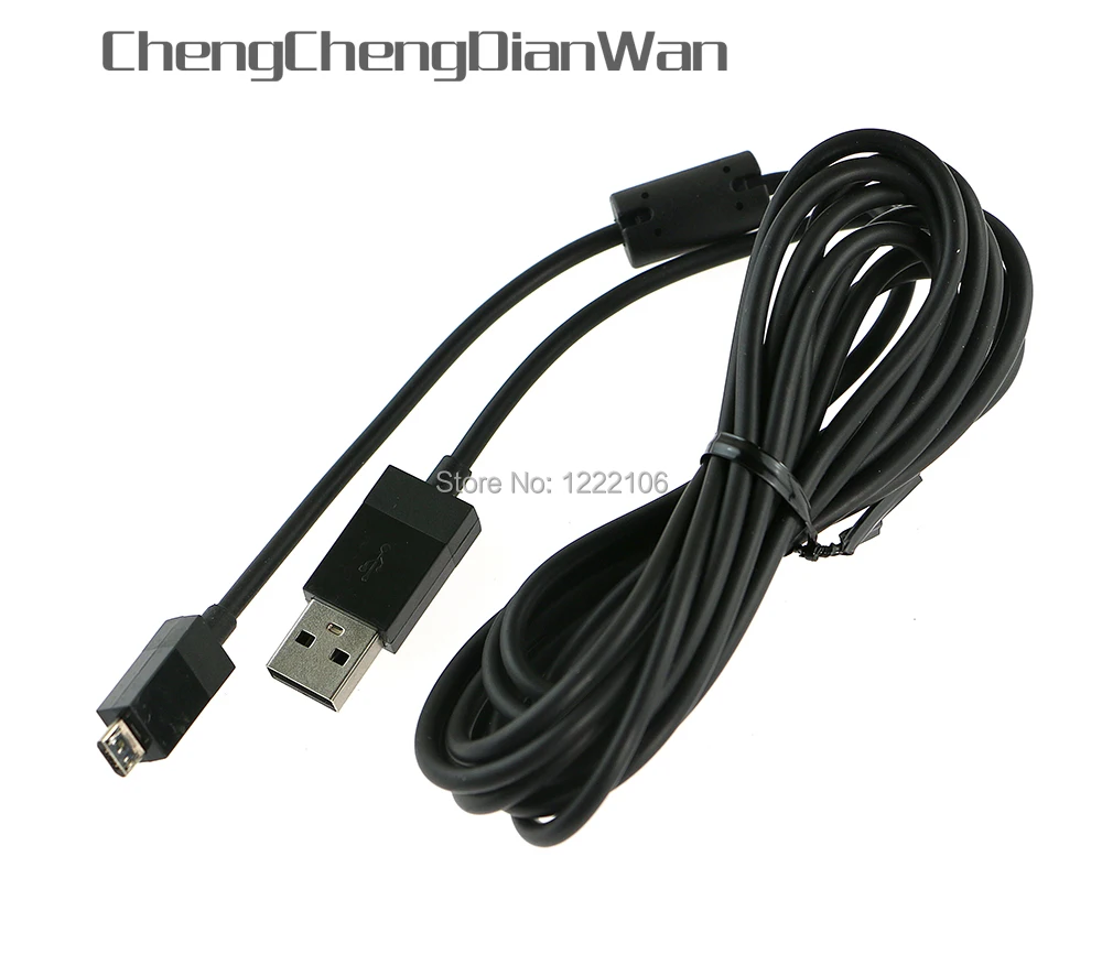 ChengChengDianWan wholesale 2.75m Power Charging Charger Charge Cable USB Cord Lead for Xbox One xboxone 50pcs/lot