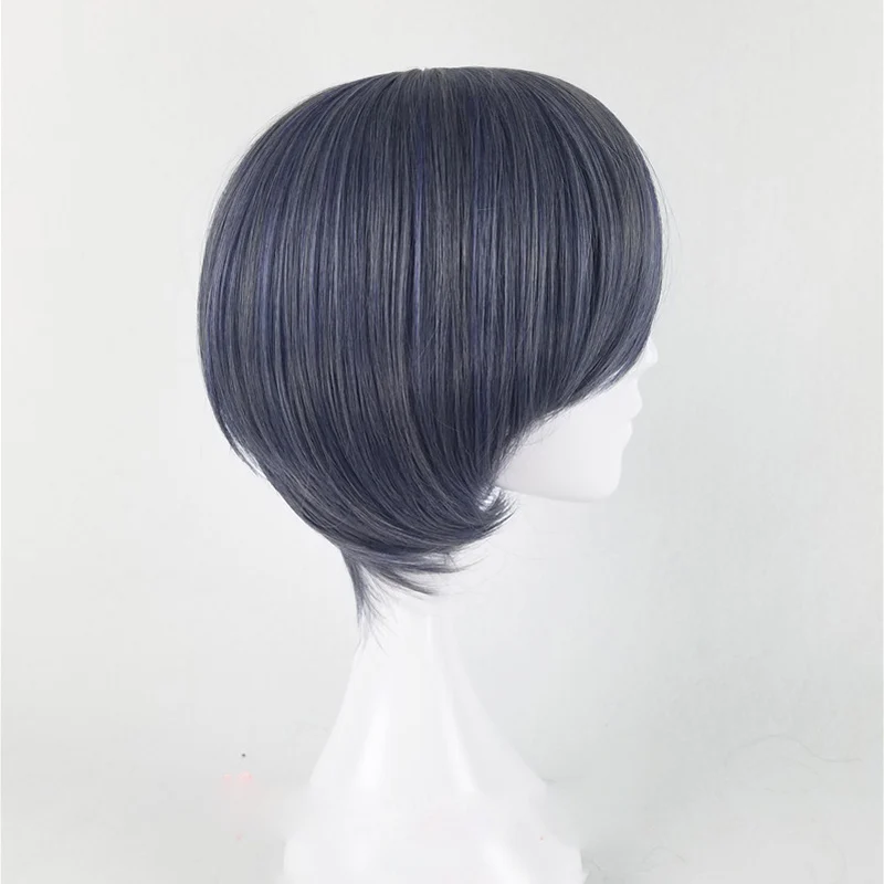 Black Butler Kuroshitsuji Ciel Phantomhive Grey Blue Cosplay Wig+Hairnet