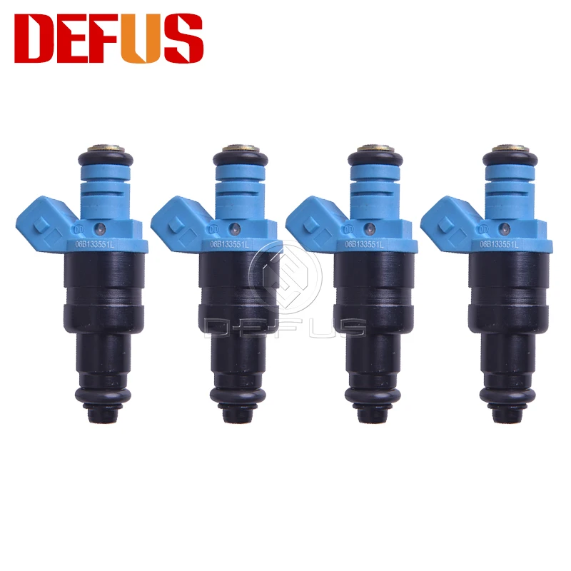 DEFUS 4X 06B133551L Fuel Injector For VW Passat 3B AUDI A4 B5 1.6 74KW AHL 06B133551 06B133551C Petrol Car Bico Nozzle