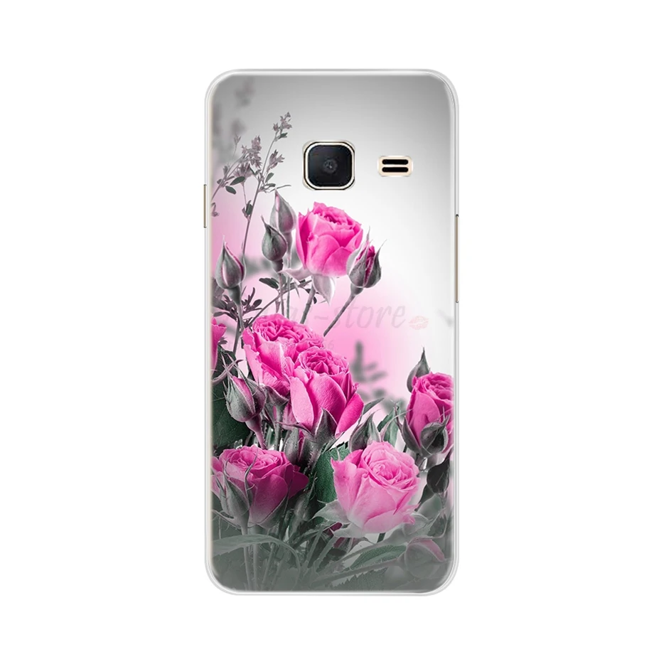 phone Case For Samsung J1 Mini J105 J105H Samsung Galaxy J1 2016 J120 J120F SM-J120F Cover Coque bumper Silicone TPU Flower Case