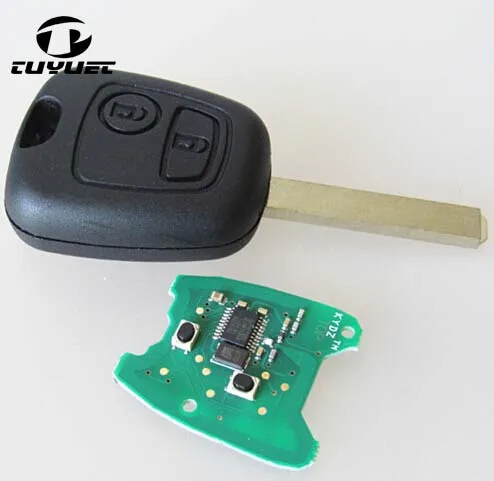 

Remote key 434mhz For Peugeot 307 2 Buttons With Electronic ID46 Chip(Without Groove Blade)