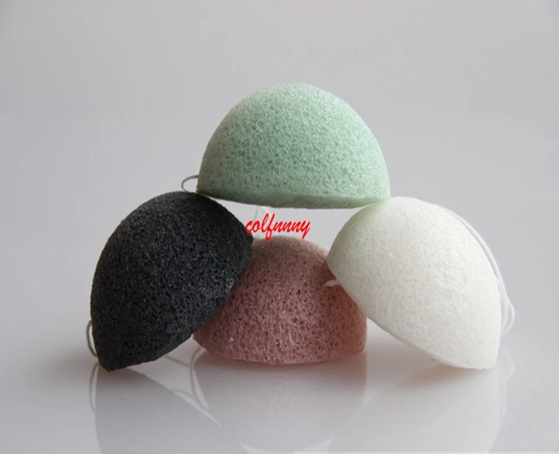 

600pcs/lot Konjac Sponge Puff Herbal Facial Sponges Pure Natural Konjac Vegetable Fiber Making Cleansing Tools For Face And Bod