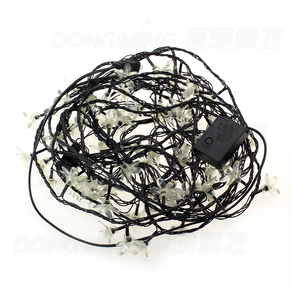 1pcs 10m 80leds Black wires LED string light wedding decor LED Christmas tree light lovely led peach blossom light 110V/220V