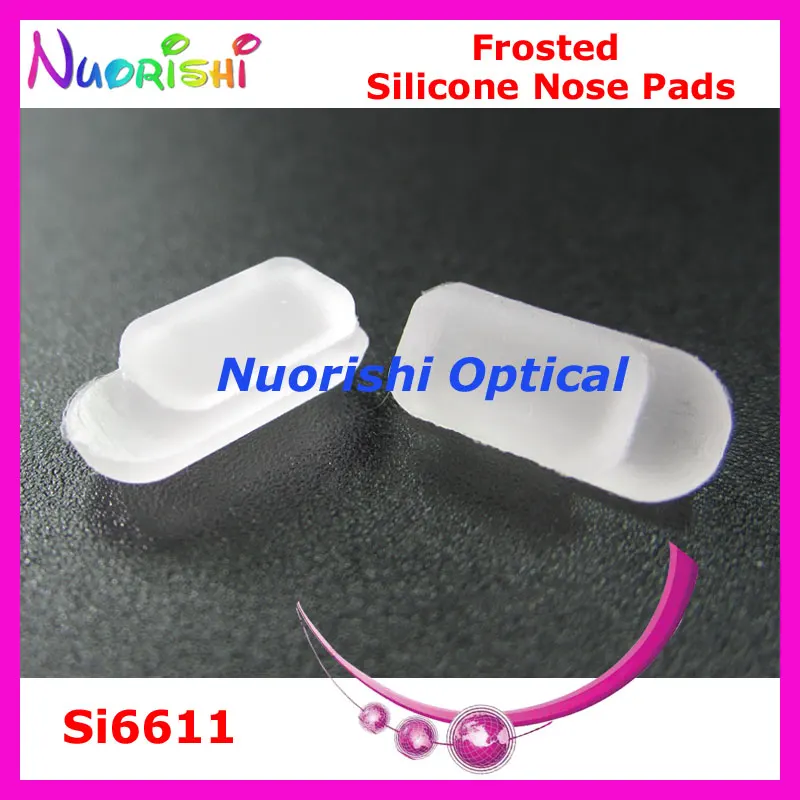 

100pcs Si66 Very Soft Frosted Silicone Eyeglass Eyewear Nose Pads Accessories 11mm Free Shipping