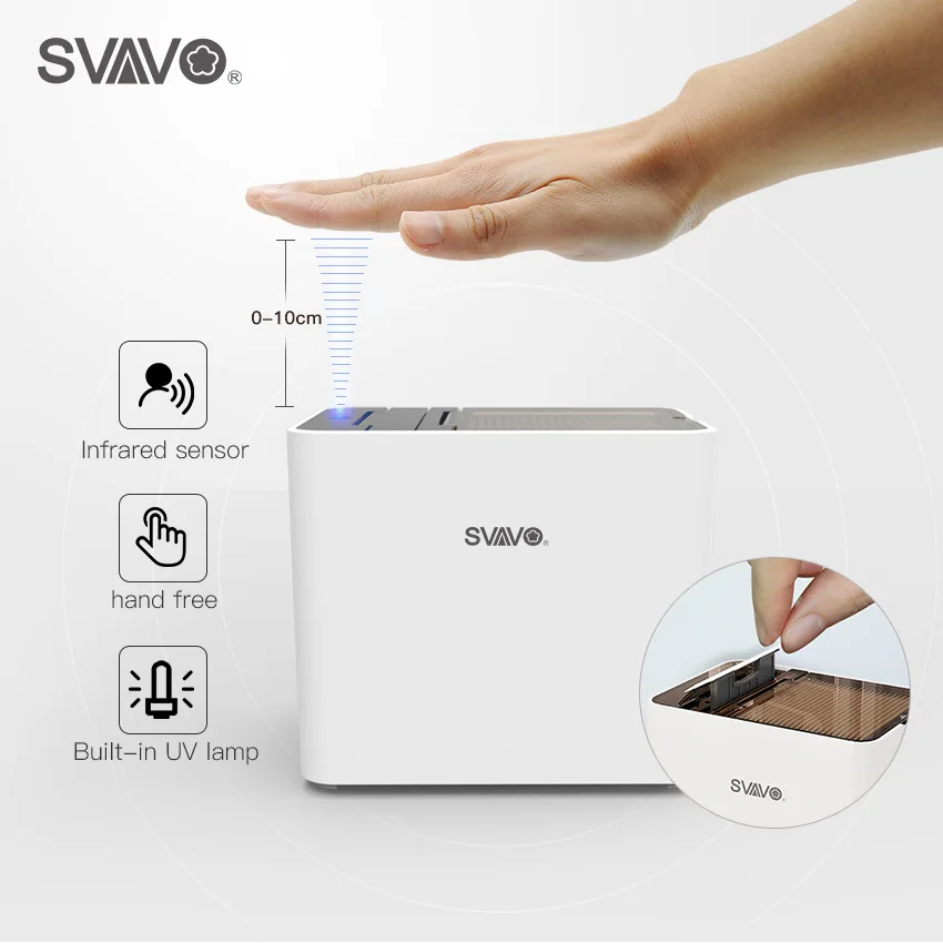 SVAVO Automatic Toothpick Dispenser Infrared Sensor Holder Household Table Smart Toothpick Storage Box