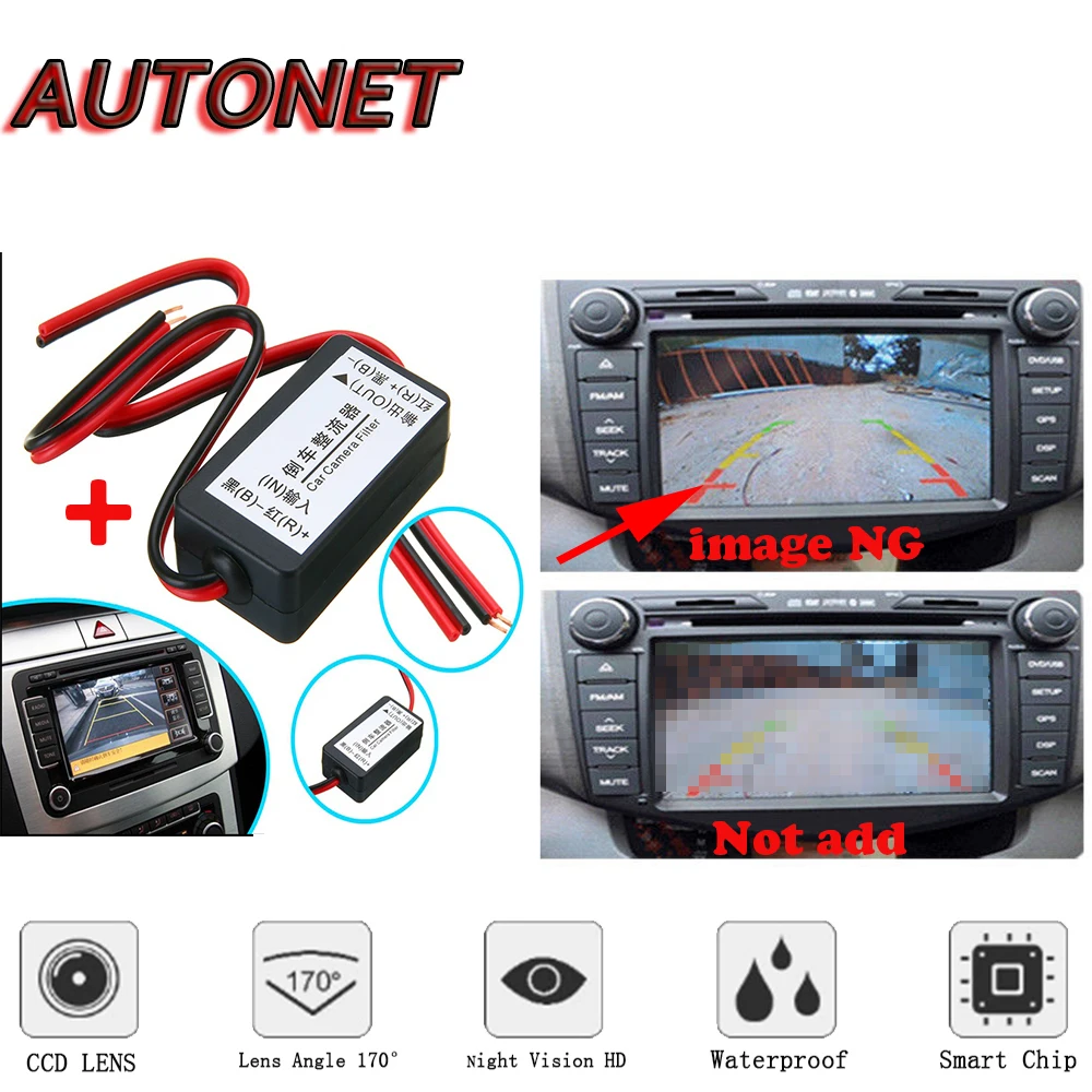 AUTONET HD Night Vision Backup Rear View camera For BMW 2 Series Active Tourer F45 2014~2018 CCD/license plate Camera or Bracket