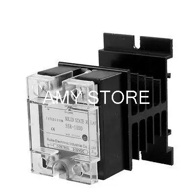 Solid State Relay SSR SSR-10DD 10A DC 3-32V to DC 12-220V w Heat Sink Ulhkd