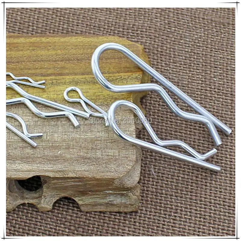 3mm*65mm Zinc Plated Steel Spring Cotter Lock R Pin 50pcs/Lot