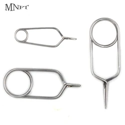 MNFT Alicates Hackle acero inoxidable para atar moscas ninfa