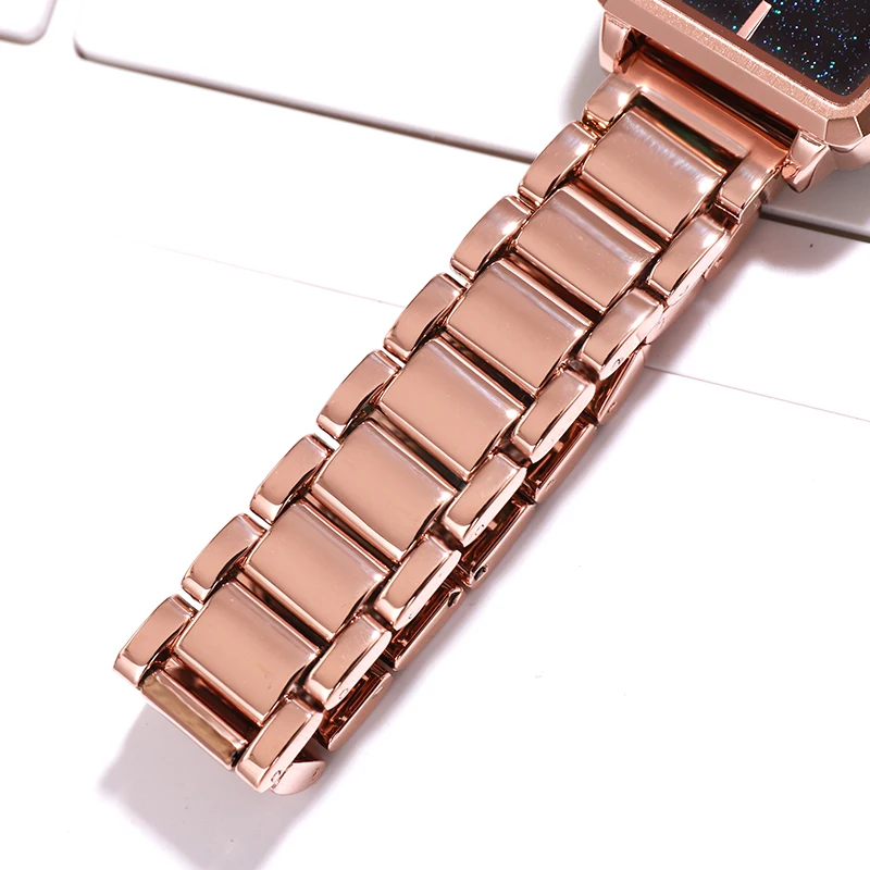 GEDI 高級ブランド星空女性の腕時計合金ストラップため Rosegold クォーツ腕時計女性の女性の腕時計 2019 女性時計トップ時間