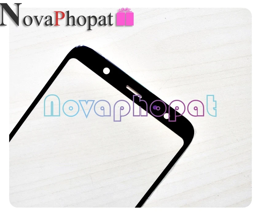 Novaphopat Trước Màu Đen Bên Ngoài LCD Cảm Ứng Kính Cường Lực Màn Hình Cho Samsung Galaxy A10 A20 A30 A40 A50 A60 A70 A90 m10 M20 M30 Ống Kính