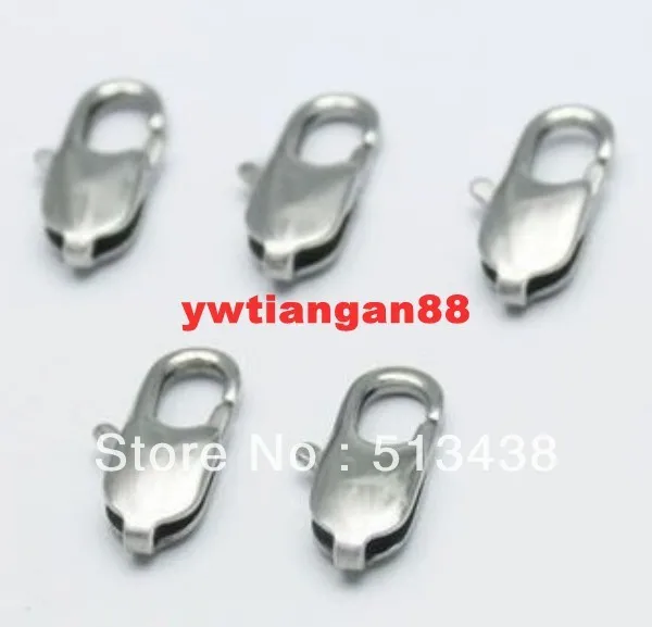 50pcs 18mm High polished Stainless steel connection clasp&hooks .jewelry accessories.DIY bracelet necklace