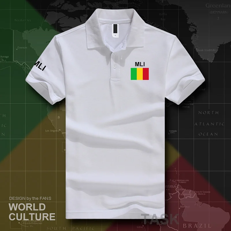 Republic of Mali polo shirts men short sleeve white brands printed for country 2017 cotton nation team flag new  MLI Malian ML