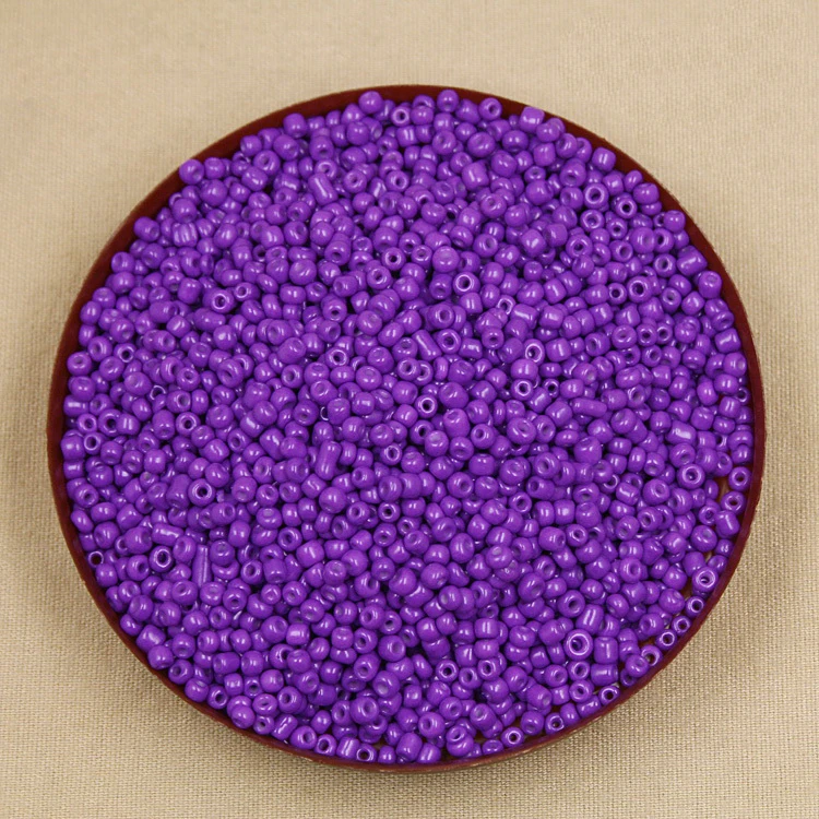 Factory Frice 80g/lot Neon Colour Purple 3mm Glass Seed Loose Spacer Beads for Jewelry Making & DIY Craft