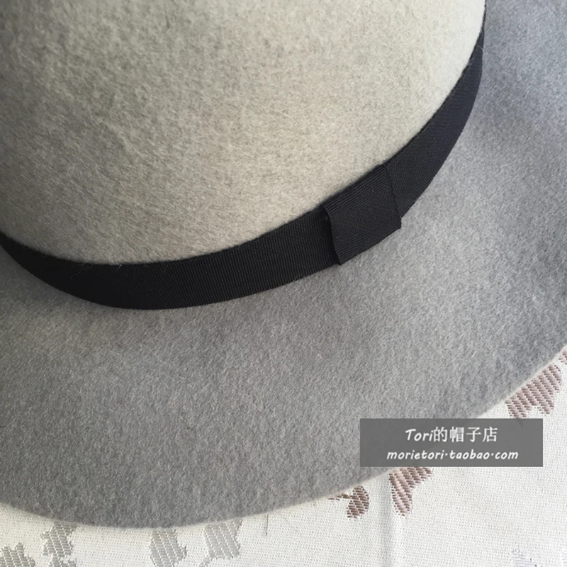 7cm Wool Wide Fedora Felt Bowler Hat ,Women Men Ladies Top Jazz Hat European American Church Cap Vintage Panama Sun Top Hat