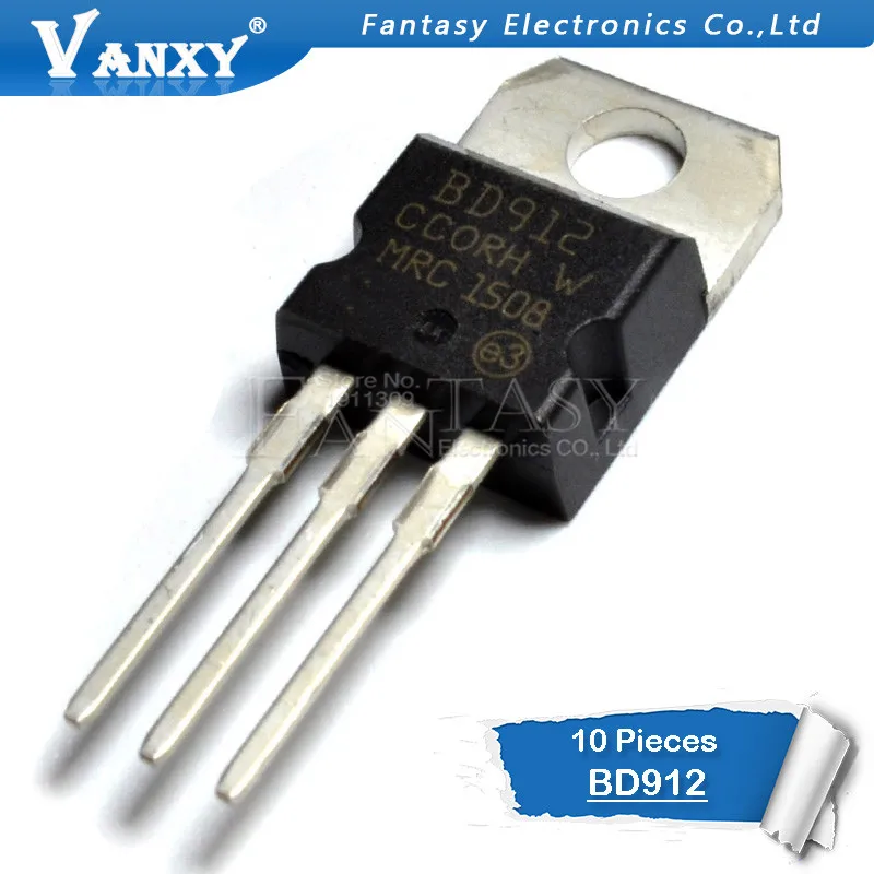 10pcs BD912 100V 15A TO-220 BD911 TO220 Darlington transistor new original