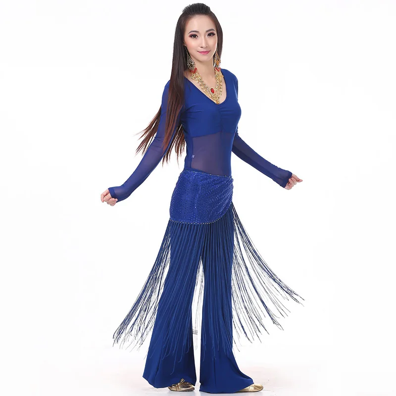 Belly Danceเครื่องแต่งกาย3ชิ้น (ด้านบน + เอวผ้าขนหนู + กางเกง) bellyเต้นรำเสื้อผ้าBellydance 10สีเสื้อผ้าสำหรับเต้นรำอินเดียชุด