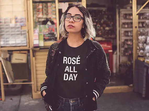 

Sugarbaby Rose All Day quote T shirt Rose all day Women's Graphic tee Women's Shirt Rose Wine Rose all Day shirt Wine T shirt