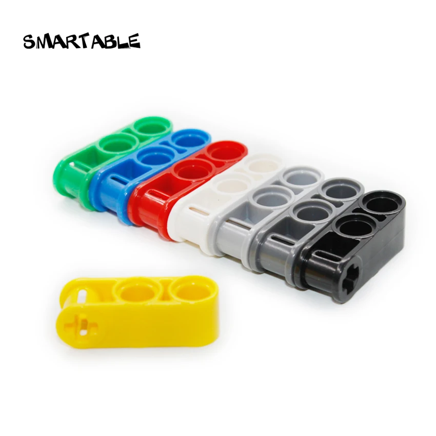 

Smartable High-Tech Axle and Pin Connector Perpendicular 3L with 2 Pin Holes Block MOC Part Toy Compatible 42003 40pcs/Set