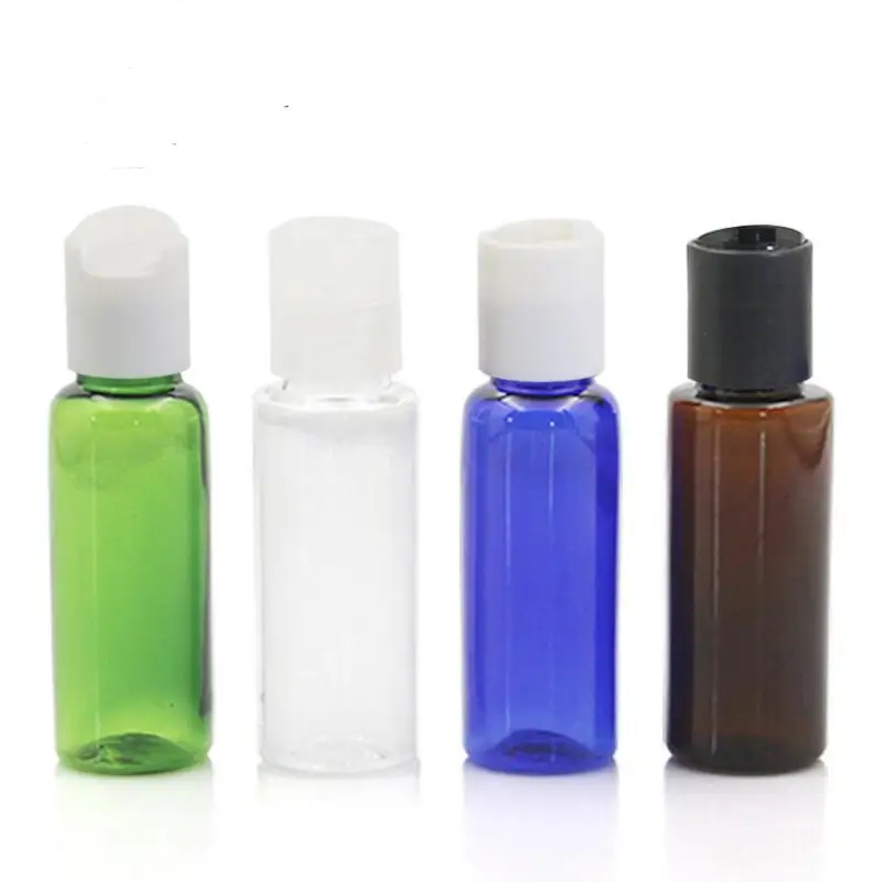 New Fashion 500pcs/lot 20 ML Perfume Water Plastic Bottles Empty Bottles with Press Disk Lids