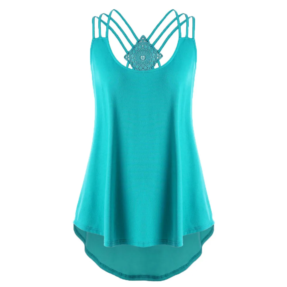 Sexy Female Bandage High Low Tank Tops Fashion Women Vest Sleeveless Womens Camisole Crop Tank Top Feminino Summer Woman Clothes