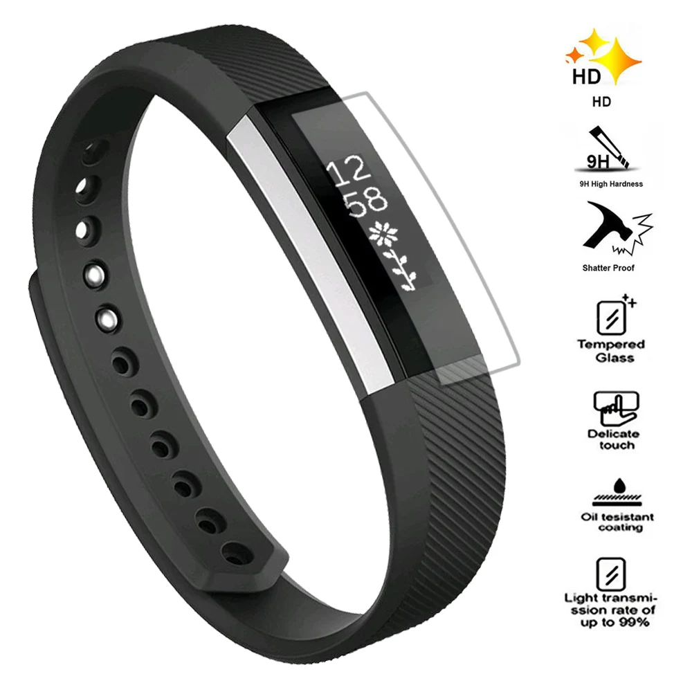 Película protetora de tela transparente para fitbit alta hr, cobertura completa, ultra fina, hd, alta definição, material de tpu, película protetora