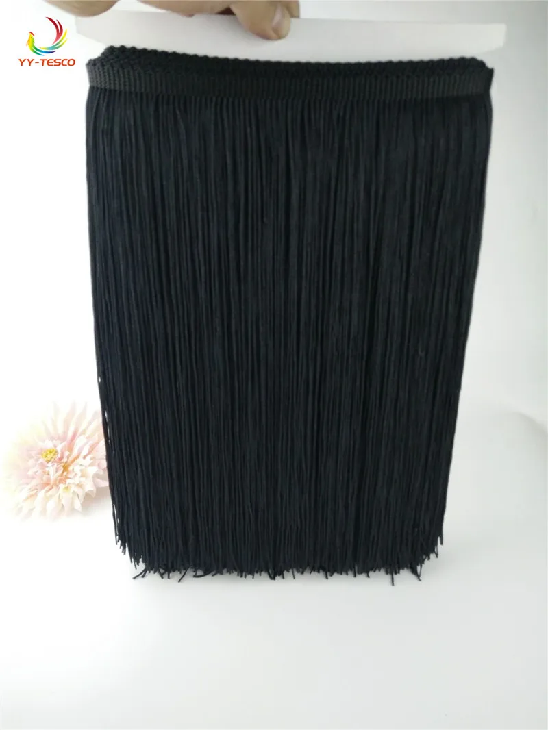 2 yards/30 CM Long Poliester tassel dress fringe Trim African Ribbon Lace costume sewing accessories  DIY decoration