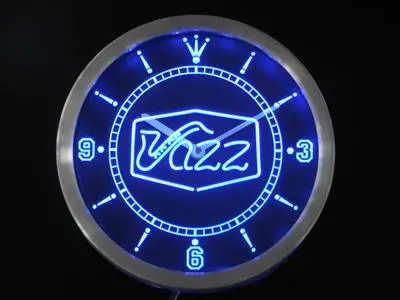 nc0321 Jazz saxophone Bar Music Live Pub Club Neon Light Signs LED Wall Clock