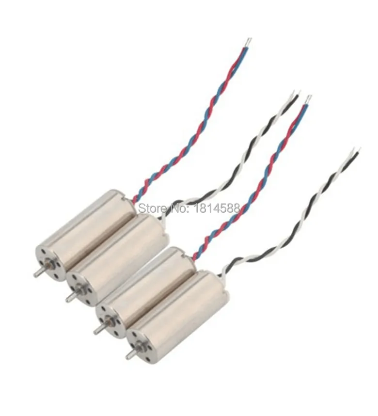 4pcs propeller Hubsan X4 H107C H107D H108 H108C FY310B 4PCS motor 8*20 hollow cup motor Quadcopter Spare Parts Motor 8x20mm