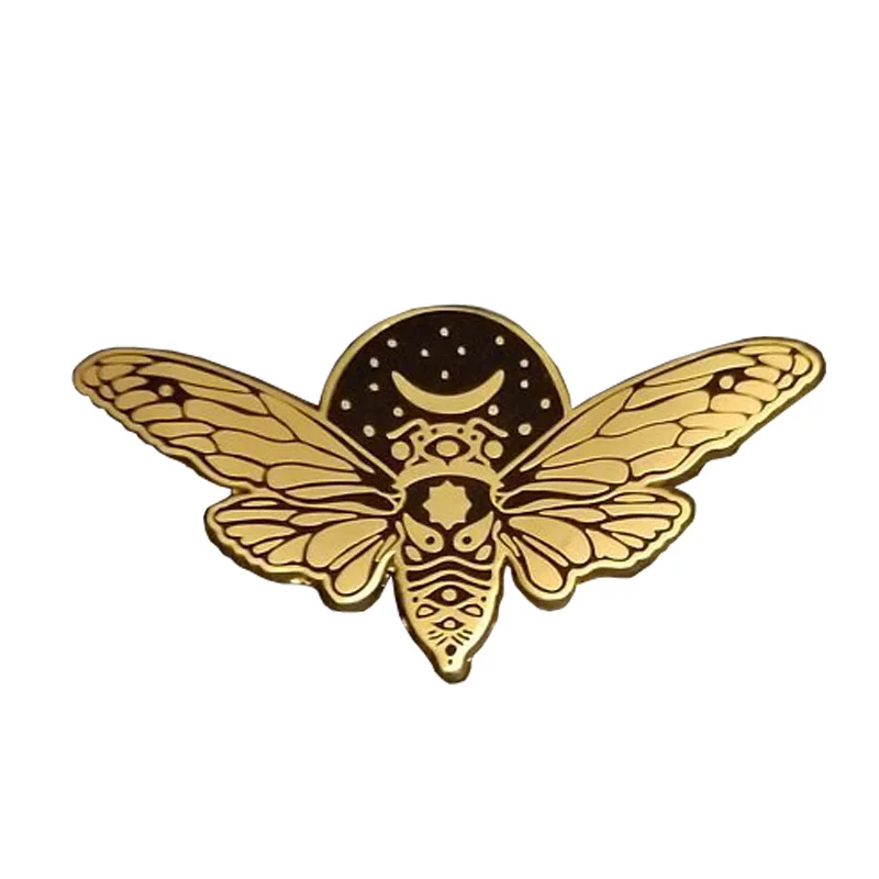 Entomology Beetle Winged Insect Cicada brooch