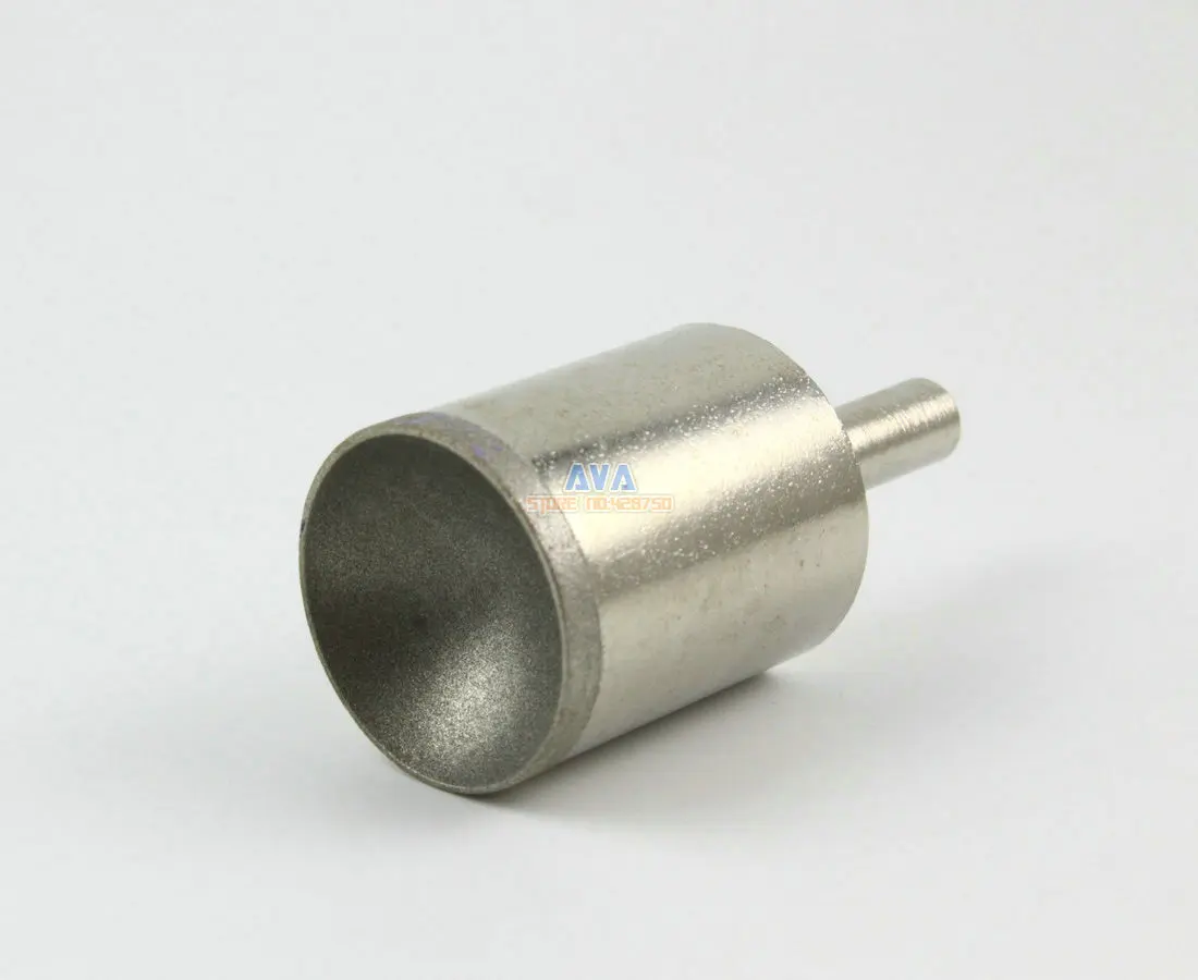 2 Pcs 23mm Diamond Mounted Point Spherical Concave Head Grinding Bit Grit 600