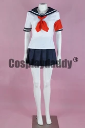 Yandere Simulator Oka Ruto Akademi High School Uniform Dress Cosplay Costume F006