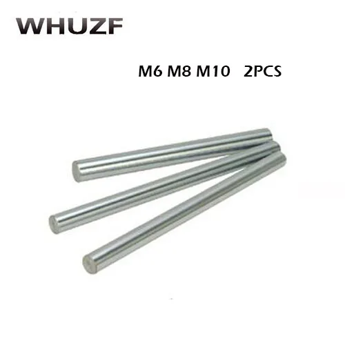 6mm/8mm/10mm linear shaft length 200 250 300 350 400 450 500mm chrome plated linear motion guide rail round rod for 3d printer