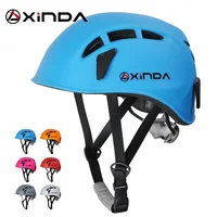 Xinda-casco de escalada en roca para exteriores, equipo de rescate de montaña para espeleología, casco de seguridad para espeleología, casco de trabajo