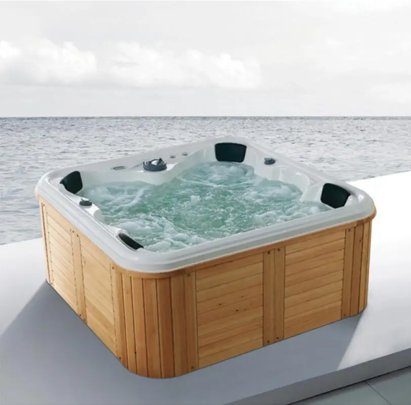 2120X2120X900 мм 6-местный бассейн с гидромассажем, акриловая ванна для гидромассажа, серфинга, спа NS2016A